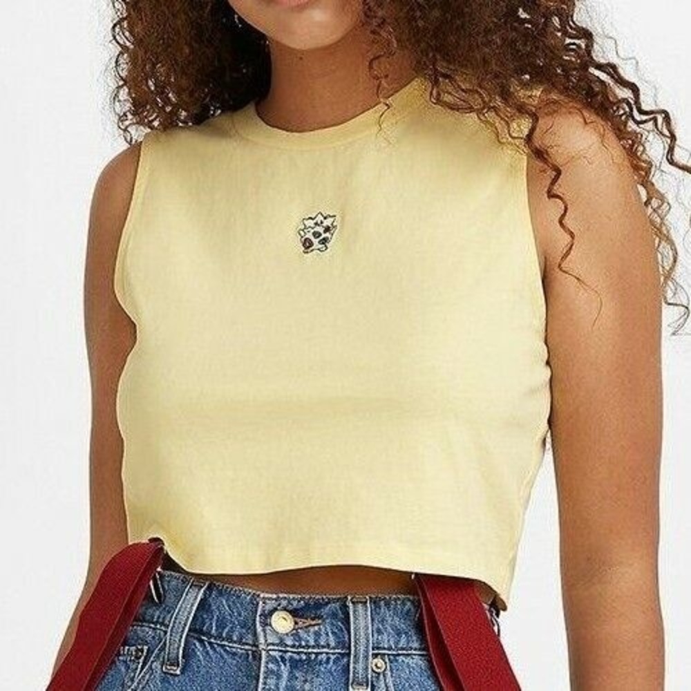 LEVI'S® X POKÉMON POKEMON MISTY Tank Top TOGEPI PASTEL YELLOW NEW SZ SMALL